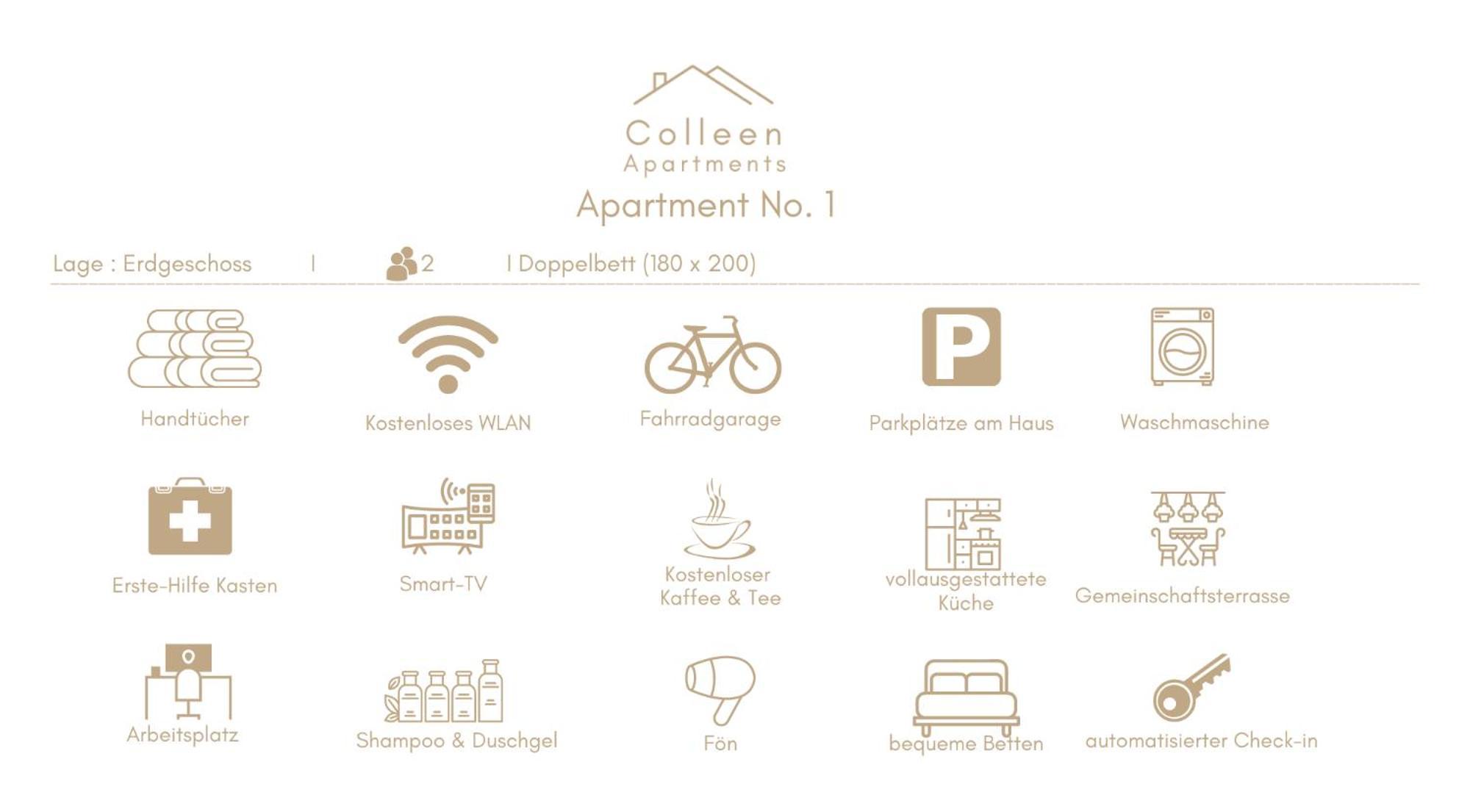Colleen Apartments - Minden, Hermannstrasse Oda fotoğraf